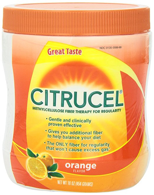 Citrucel with Smartfiber, Orange Flavored, 16-Ounce Jar