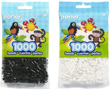 Perler Bead Bag, Bundle of Black and White